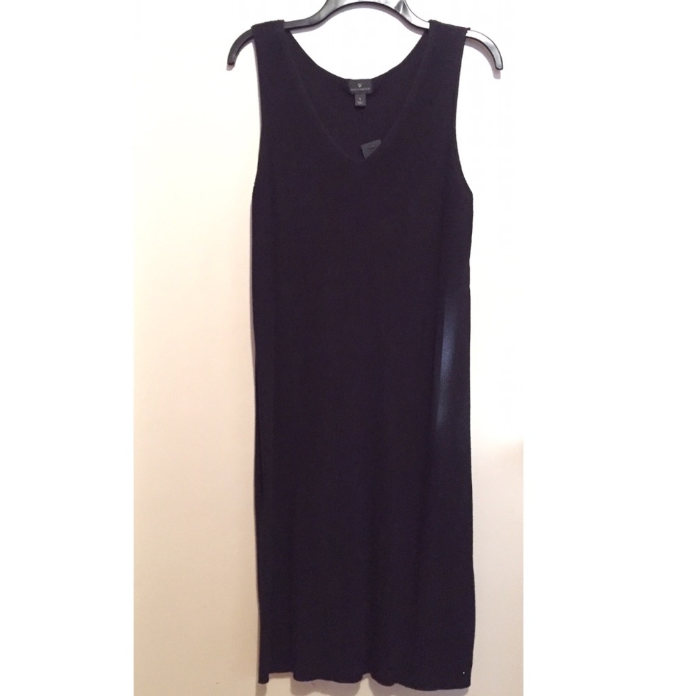 Knit Black Dress